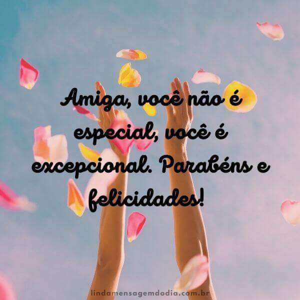 mensagem de aniversário para a amiga