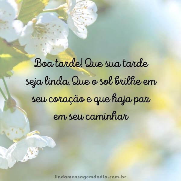 mensagem de boa tarde