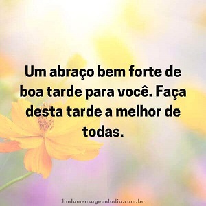 mensagem de boa tarde