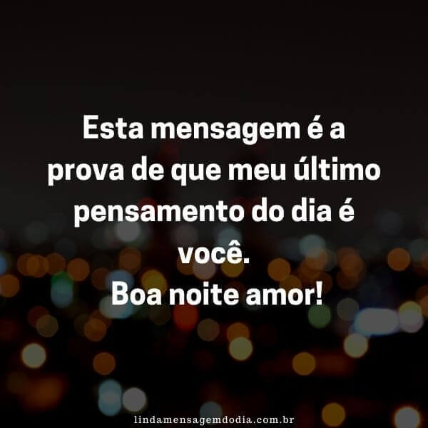 mensagens de boa noite