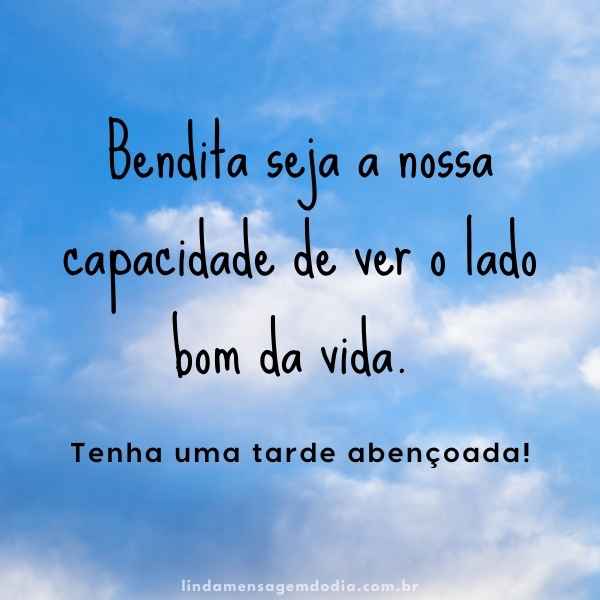 mensagens de boa tarde abeçoada