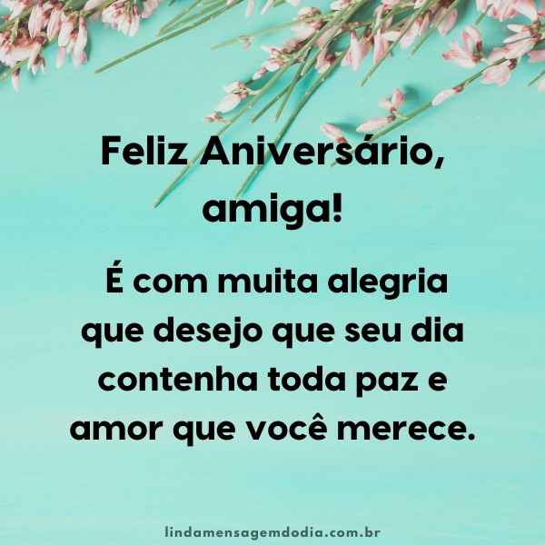 texto de aniversario para amiga