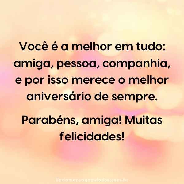 texto de aniversario para amiga